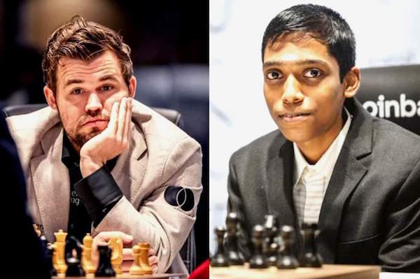 Magnus Carlsen: 'Chess isn't the new cricket.' Magnus Carlsen's 4-pointer  to Twitter user's comparison after losing match to Praggnanandhaa - The  Economic Times